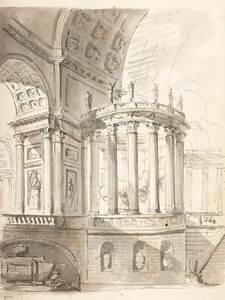 Boutiques de musées Panneaux Aluminium|Toiles Sur Châssis-Caprice architectural animé (panneaux aluminium)