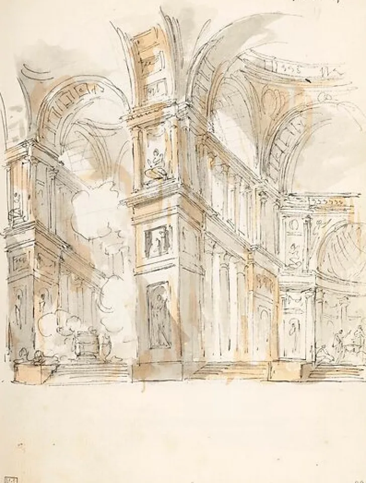 Sale Boutiques de musées Caprice architectural animé (affiches d'art)