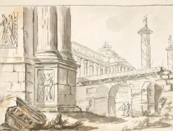 Boutiques de musées Panneaux Aluminium|Toiles Sur Châssis-Caprice architectural animé (panneaux aluminium)