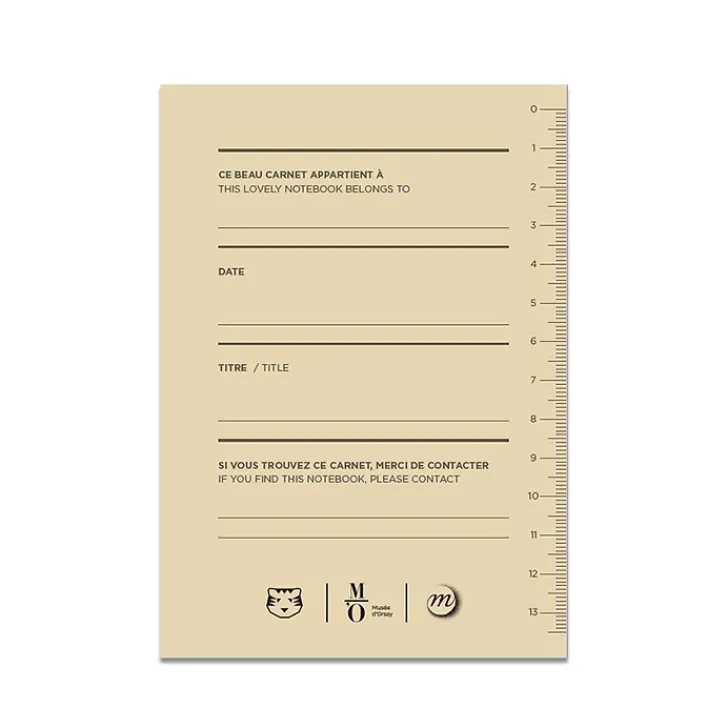 Outlet Boutiques de musées Carnet A6 Papier Tigre - Déjeuner sur l'herbe/ Manet