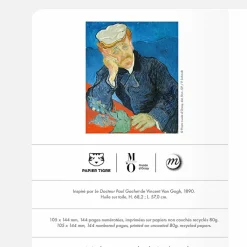 Boutiques de musées Carnet A6 Vincent van Gogh - Le Docteur Paul Gachet - Orsay x Papier Tigre