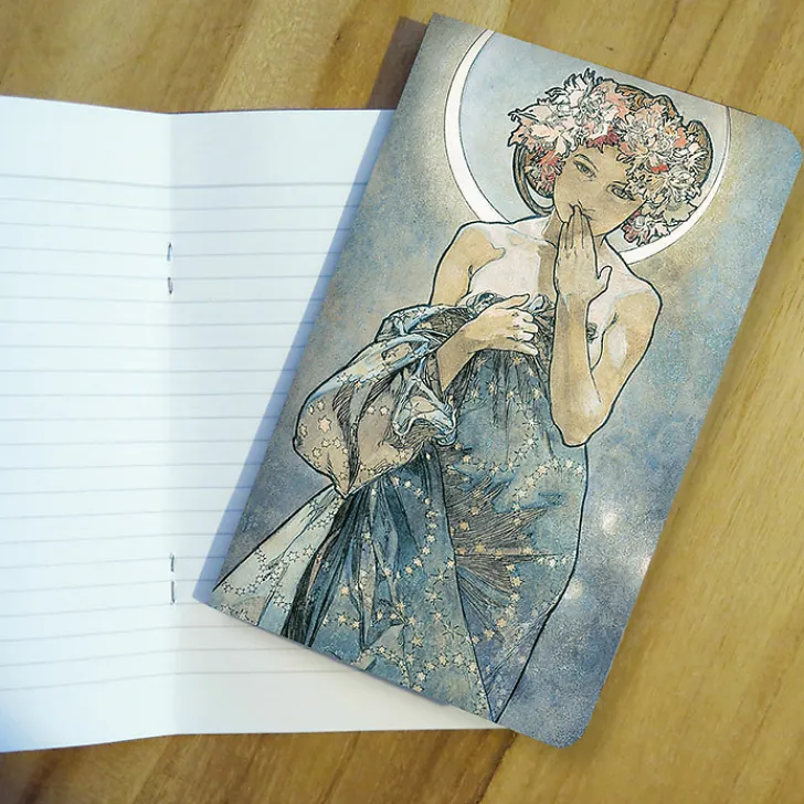 Boutiques de musées Cahiers Et Carnets-Carnet Alphonse Mucha - La Lune et les étoiles
