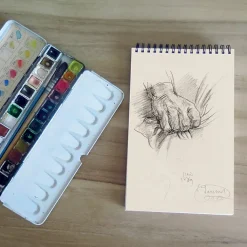 Outlet Boutiques de musées Carnet de croquis 30 feuilles Louis Janmot - Étude de main serrant un drapé, 1869