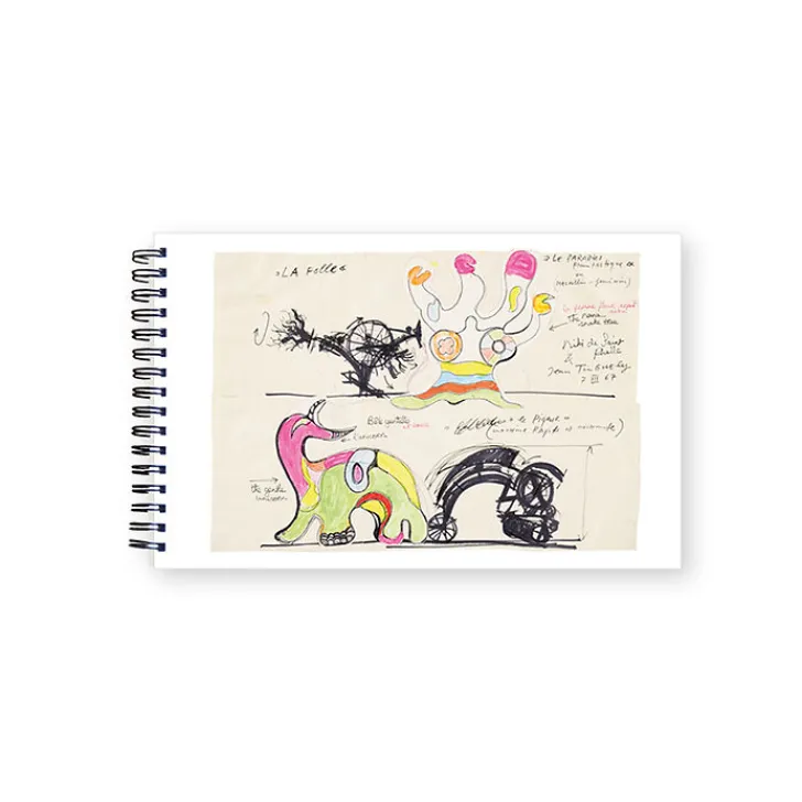 Clearance Boutiques de musées Carnet de croquis à spirale Niki de Saint Phalle / Jean Tinguely - Le Paradis fantastique, 7 mars 1967