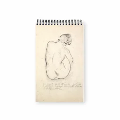 Sale Boutiques de musées Carnet de croquis Aristide Maillol - Femme accroupie de dos, 1911 - Bloc de 30 feuilles 14 x 22 cm