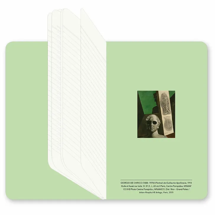 Best Boutiques de musées Carnet Giorgio de Chirico - Portrait de Guillaume Apollinaire