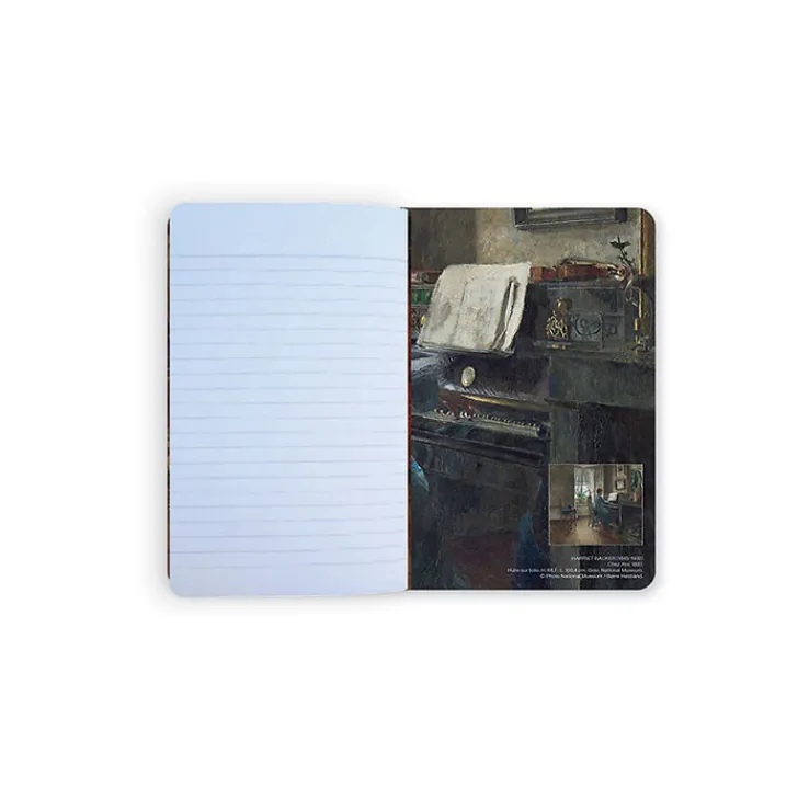 Discount Boutiques de musées Carnet Harriet Backer - Chez moi, 1887 / Andante, 1881