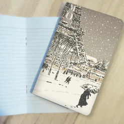 New Boutiques de musées Carnet Henri Rivière - La Tour en construction, vue du Trocadéro, extrait de l'album Les Trente-six vues de la Tour Eiffel, entre 1888 et 1902