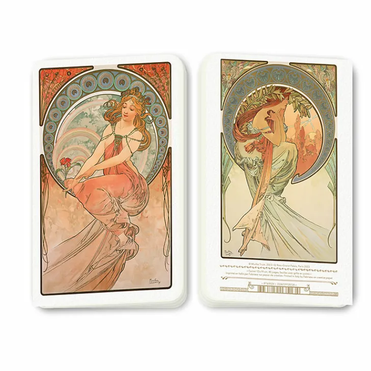 Clearance Boutiques de musées Carnet long Alphonse Mucha - La peinture / La poésie, 1896