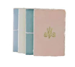 Boutiques de musées Carnet papier bouilli en cuve - Monogramme de Marie-Antoinette - Céladon