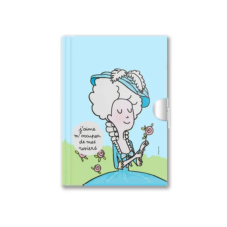 Boutiques de musées Loisirs Créatifs|Cahiers Et Carnets-Carnet secret Marie-Antoinette J'aime m'occuper de mes rosiers