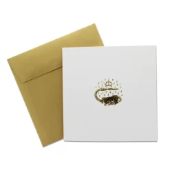 Boutiques de musées Cartes Et Marques Pages-Carte double avec enveloppe - Salamandre du tympan de la porte Dorée - Château de fontainebleau