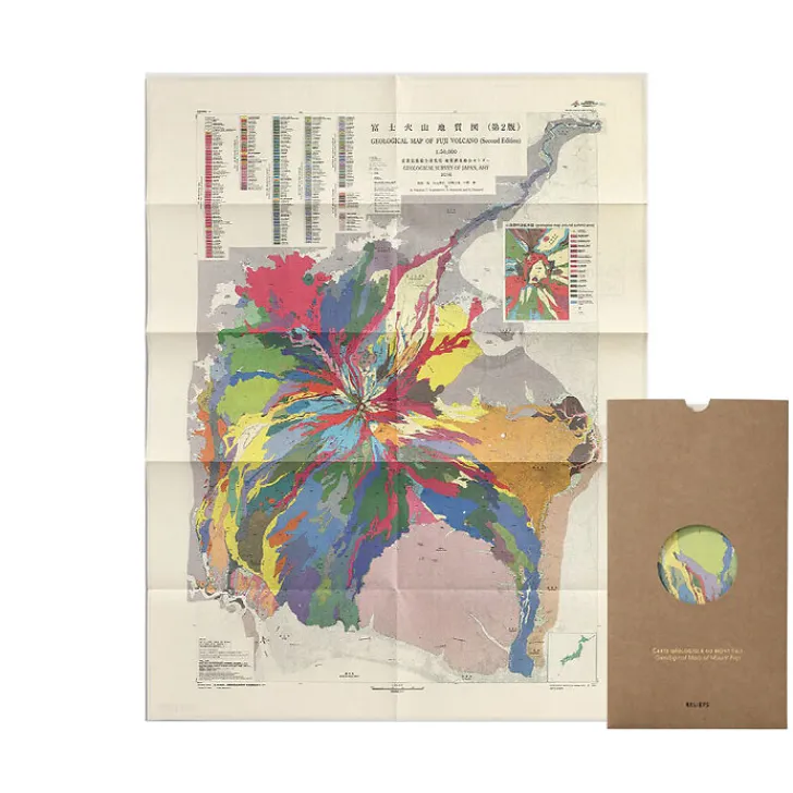 Boutiques de musées Histoire, Géographie Et Sciences-Carte géologique du mont Fuji