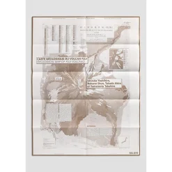 Boutiques de musées Histoire, Géographie Et Sciences-Carte géologique du mont Fuji