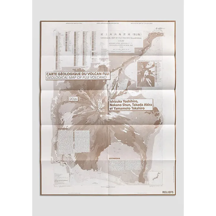 Boutiques de musées Histoire, Géographie Et Sciences-Carte géologique du mont Fuji