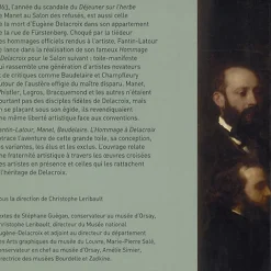 Boutiques de musées Catalogues D'Exposition-Catalogue d'exposition Fantin-Latour, Manet, Baudelaire. L'Hommage à Delacroix