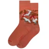 Outlet Boutiques de musées Chaussettes Haori de femme avec grues blanches et rouges 36-40