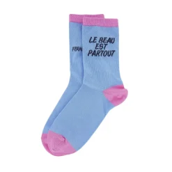 Clearance Boutiques de musées Chaussettes Le beau est partout 36/41 - Rose