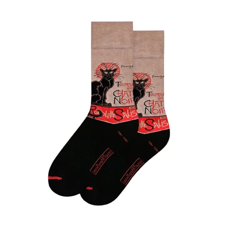 Boutiques de musées Chaussettes-Chaussettes Tournée du Chat Noir