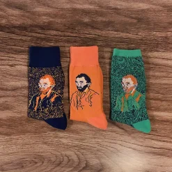 Boutiques de musées Chaussettes-Chaussettes Vincent van Gogh - Autoportrait Vert 36/41 - Musée d'Orsay