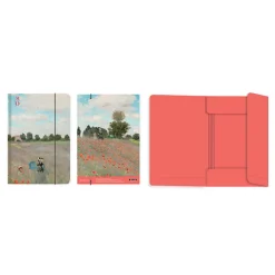 New Boutiques de musées Chemise à élastique Claude Monet - Coquelicots, 1873 - A4