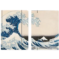 Best Boutiques de musées Chemise à élastique Katsushika Hokusaï - Sous la grande vague au large de la côte à Kanagawa, 1830-1832 - A4