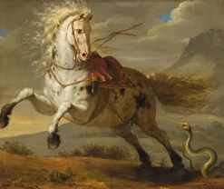 Clearance Boutiques de musées Cheval effrayé par un serpent (toiles sur châssis)