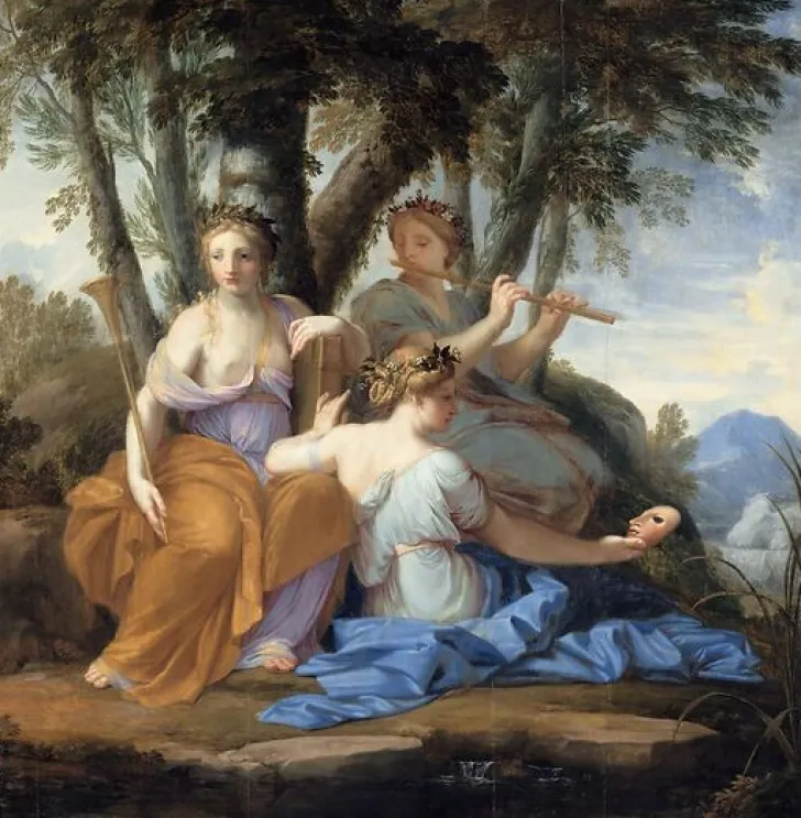 Boutiques de musées Clio, Euterpe et Thalie (toiles encadrées)