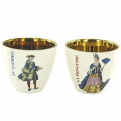 Boutiques de musées Art De La Table-Coffret 2 Gobelets "A la Cour de Versailles" - Le Dauphin-La Princesse