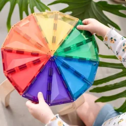 Clearance Boutiques de musées Coffret 30 pièces Tuiles magnétiques Géomètrie Rainbow - Connetix