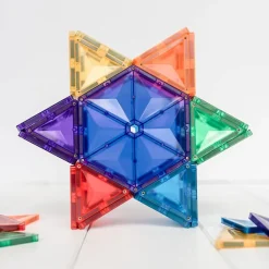 Clearance Boutiques de musées Coffret 30 pièces Tuiles magnétiques Géomètrie Rainbow - Connetix