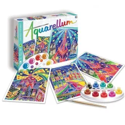 Boutiques de musées Loisirs Créatifs-Coffret Aquarellum - Paris by night