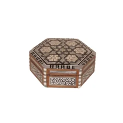 New Boutiques de musées Coffret bois et nacre héxagonal