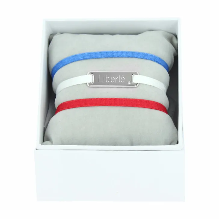 Hot Boutiques de musées Coffret de 3 Bracelets Liberté - Bleu, blanc et rouge