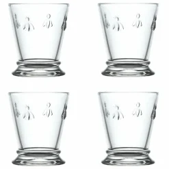Boutiques de musées Art De La Table-Coffret de 4 Gobelets Abeille - Transparent