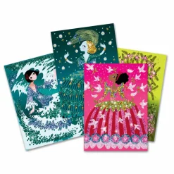 Clearance Boutiques de musées Coffret Tableaux à pailleter - Robes à paillettes - Djeco