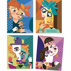Boutiques de musées Loisirs Créatifs-Collages et stickers Diego Lizan inspiré par Pablo Picasso - Djeco
