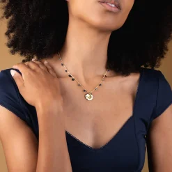 Boutiques de musées Colliers Et Pendentifs-Collier à pampilles bleu turquoise Nymphéa - Les Cleias