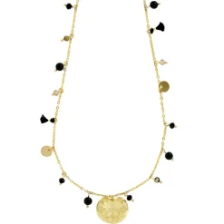 Boutiques de musées Collier à pampilles noires Nymphéa - Les Cleias