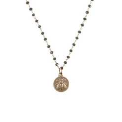 Online Boutiques de musées Collier Abeille - Brun