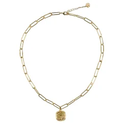 Boutiques de musées Colliers Et Pendentifs-Collier avec chaîne maille trombone - Pendentif Œil égyptien
