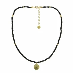 Boutiques de musées Colliers Et Pendentifs-Collier Œil - Perles d'onyx