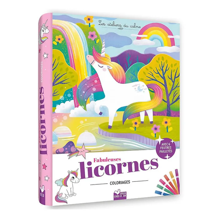 Boutiques de musées Loisirs Créatifs|Livres Jeunesse-Coloriages Fabuleuses licornes