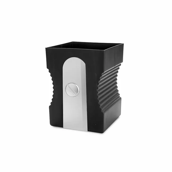 Discount Boutiques de musées Corbeille à papier Taille-crayon Noir - Balvi