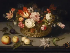 Boutiques de musées Panneaux Acryliques|Toiles Sur Châssis-Corbeille de fleurs (panneaux acryliques)