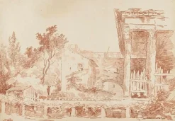 Boutiques de musées Panneaux Acryliques|Toiles Encadrées-Corps de b'timent adossé (panneaux acryliques)