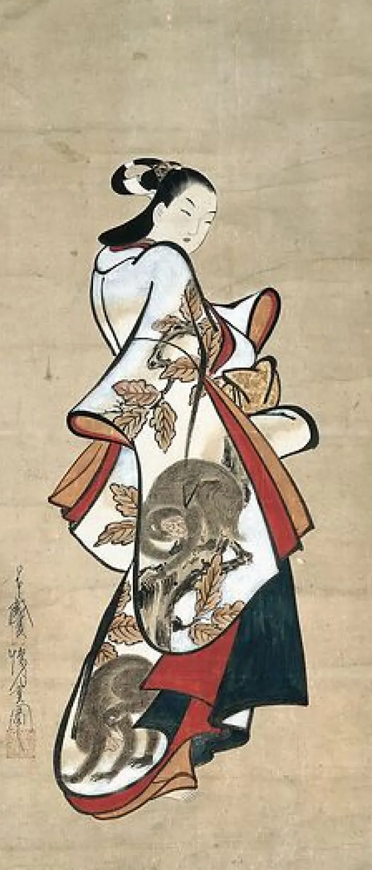 Boutiques de musées Affiches D'Art|Affiches D'Art Encadrées-Courtisane paradant (affiches d'art)