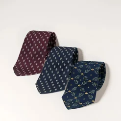 Homme Boutiques de musées Accessoires Homme-Cravate Fleurs de lys - Rouge