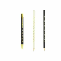 Boutiques de musées Écriture-Crayon à papier Napoléon noir et or - Palmettes