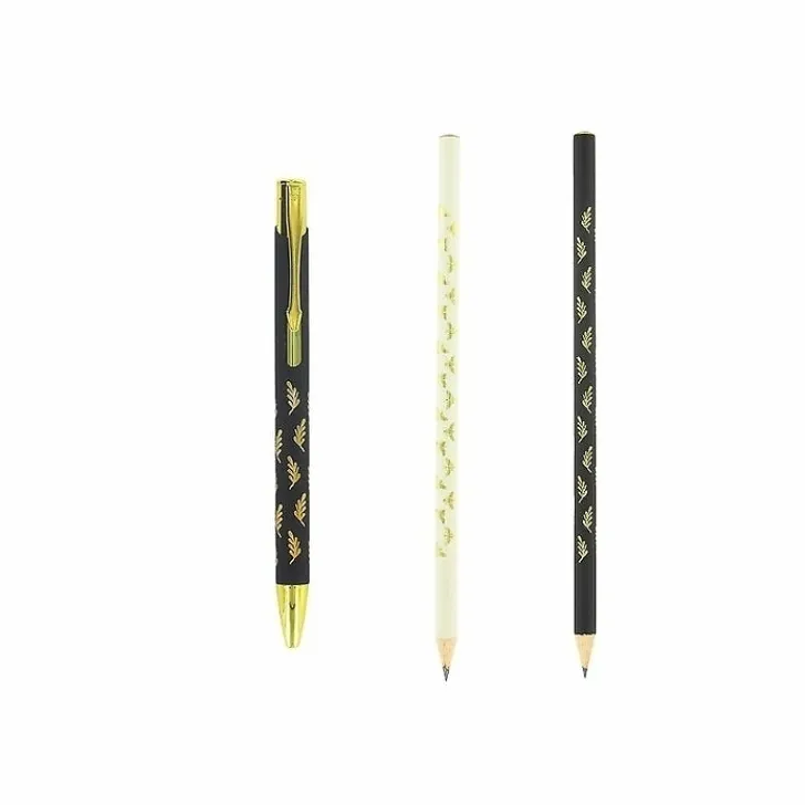 Boutiques de musées Écriture-Crayon à papier Napoléon noir et or - Palmettes